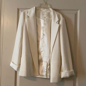 Silence & Noise cream boyfriend blazer size L